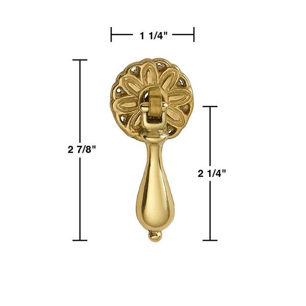 Teardrop Pull Drawer Handle Solid Brass Renovator's Supply